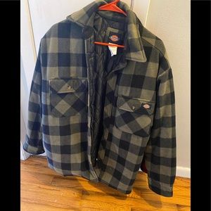 Lumberjack plaid shirt jacket